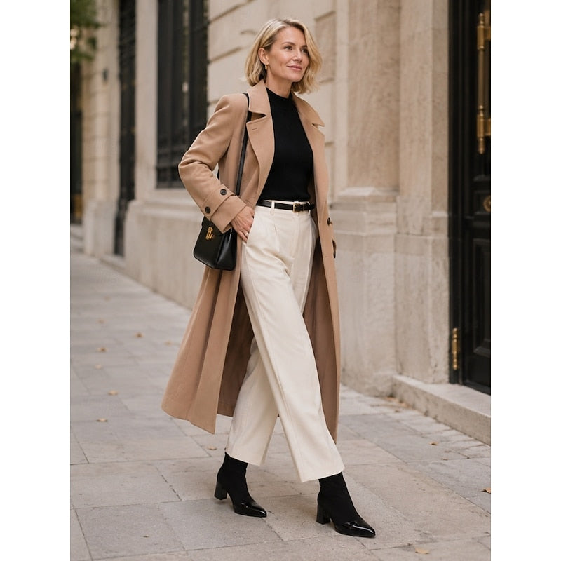 Lucia | Stylish Cap-Toe Chunky Heel Ankle Booties