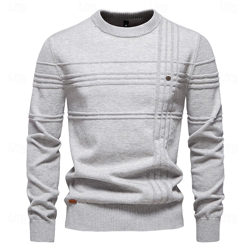 Hamish | Textured Crew Neck Sweater