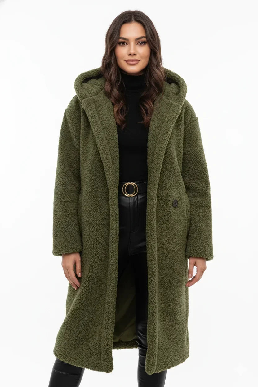 Women's Oversized Cozy Teddy Coat