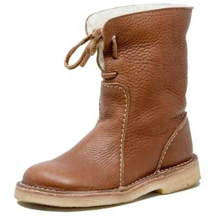 Women's Insulated Waterproof Winter Boots with Cozy Fleece and Wool Lining