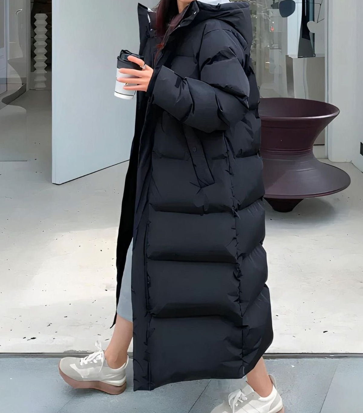 Victoria | Women's Hooded Windproof Long Puffer Jacket