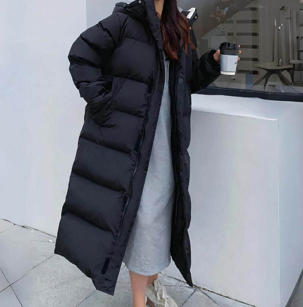 Victoria | Women's Hooded Windproof Long Puffer Jacket