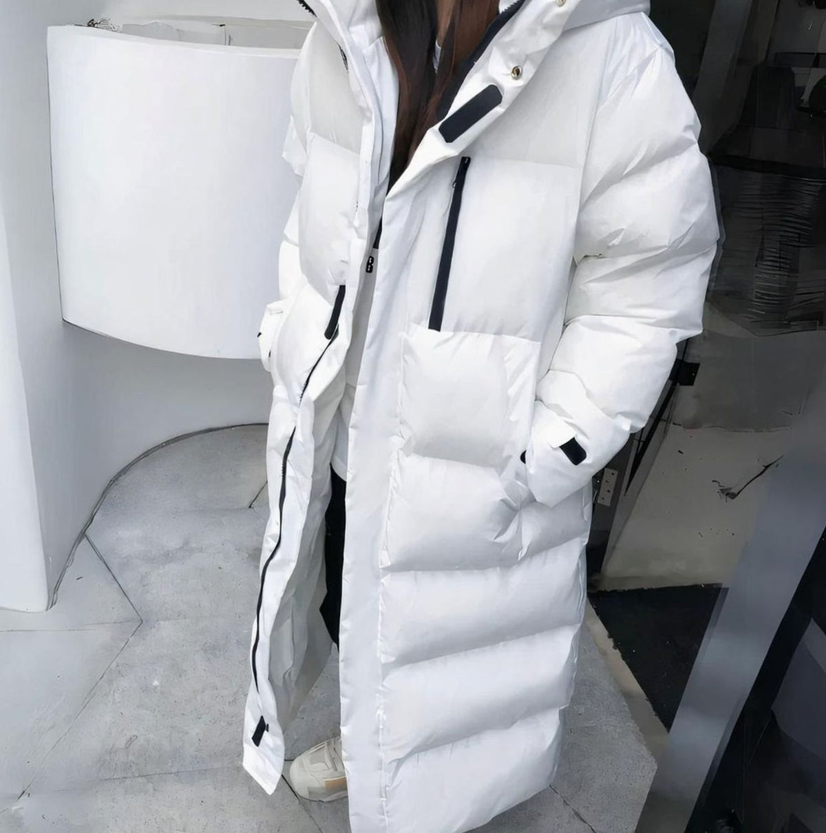 Victoria | Women's Hooded Windproof Long Puffer Jacket