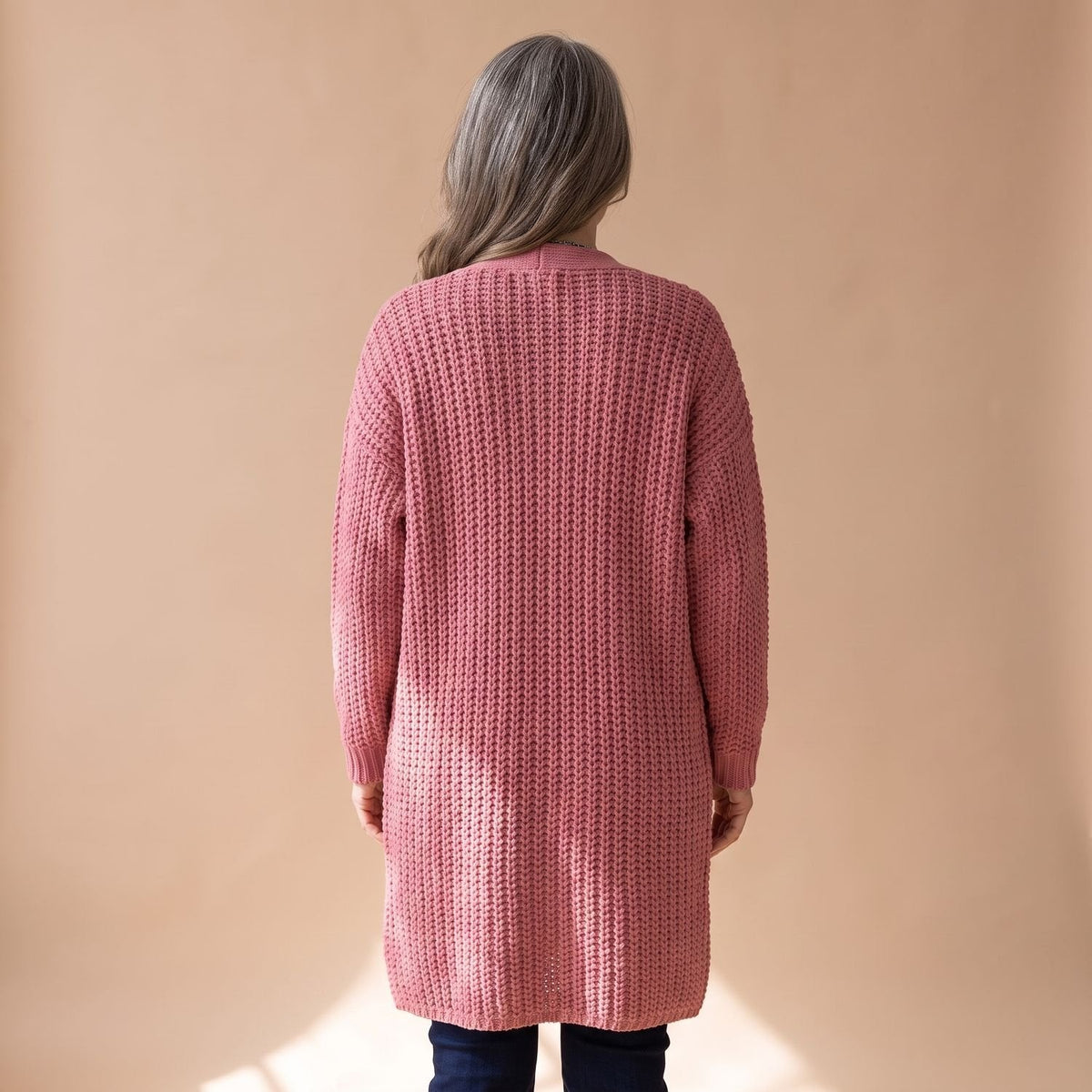 Sophia | Women's Chunky Knit Oversized Open-Front Cardigan