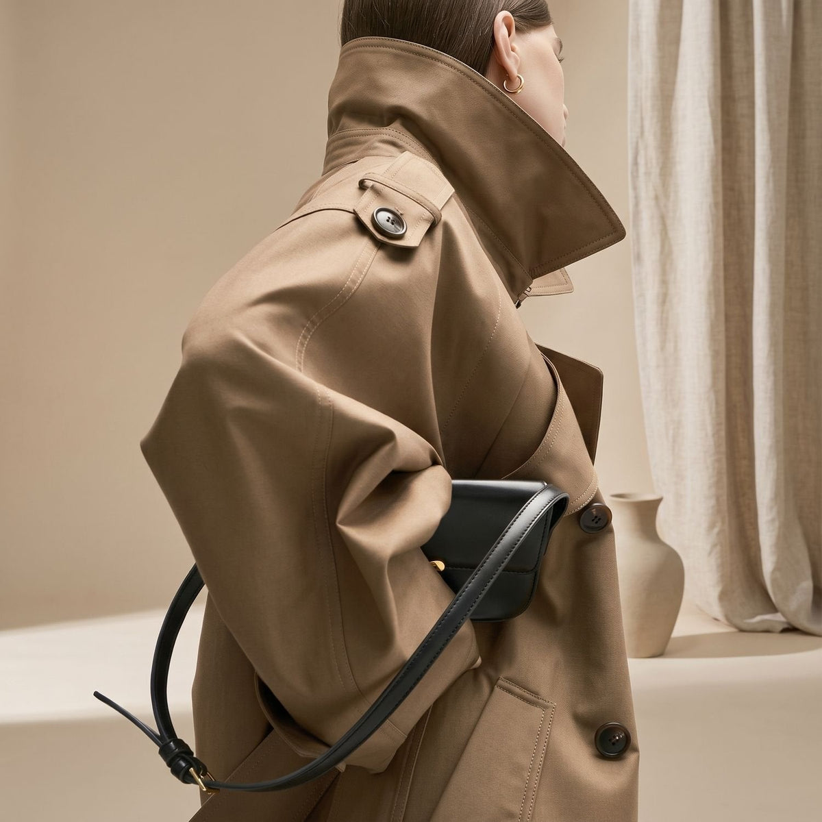 Olivia | Women's Longline Oversized Double-Breasted Trench Coat