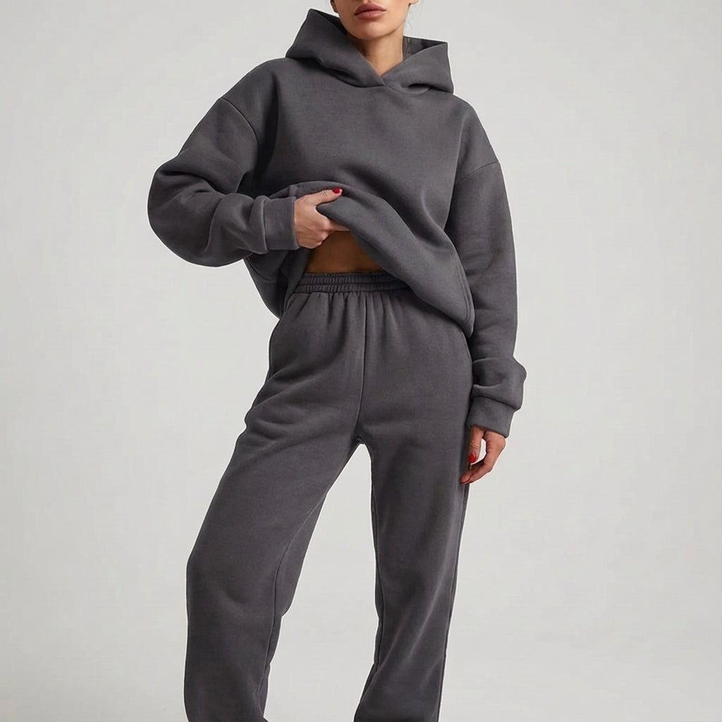 Women's Two-Piece Set: Hoodie and Jogger Pants