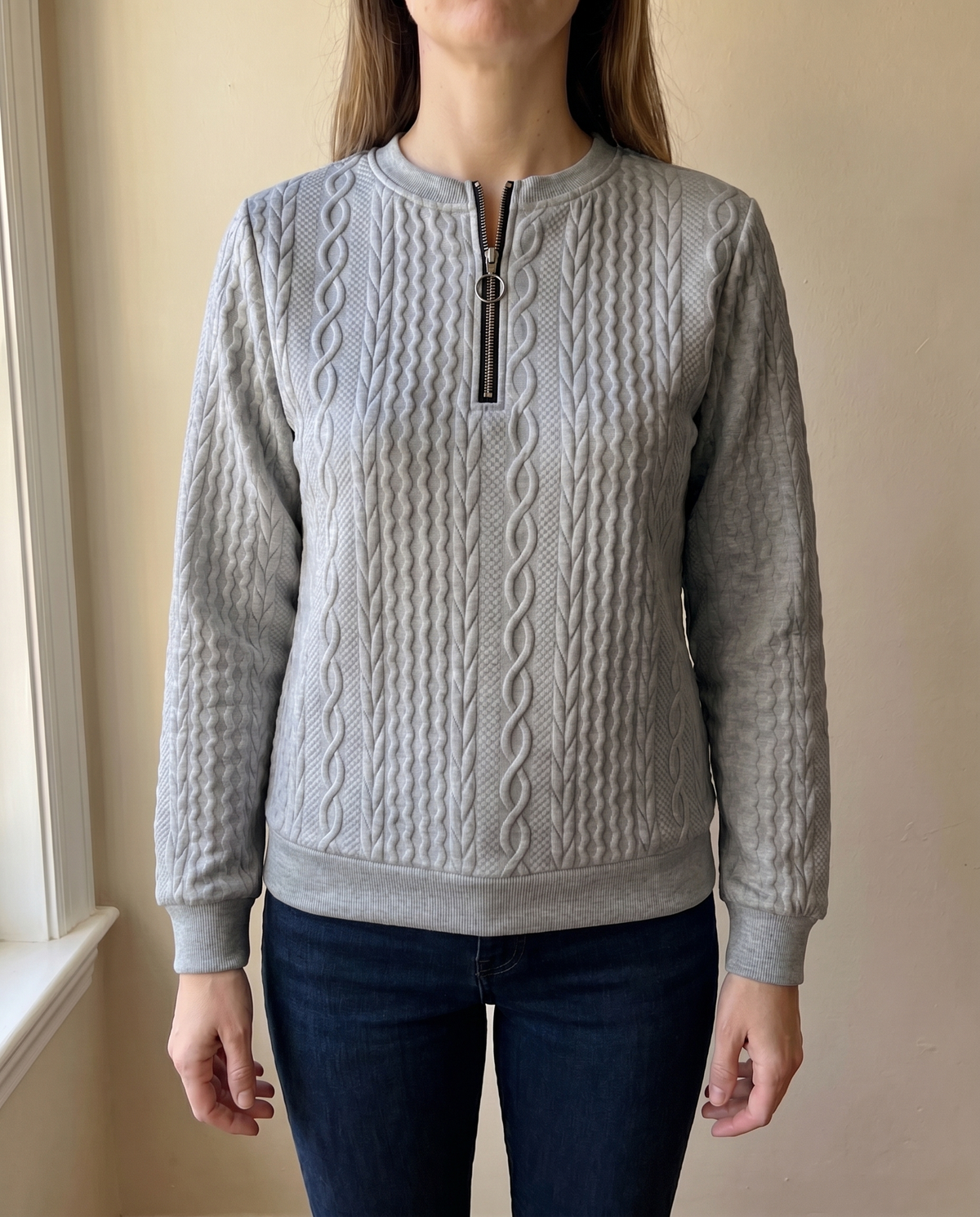 Women's Structured Zip Sweater