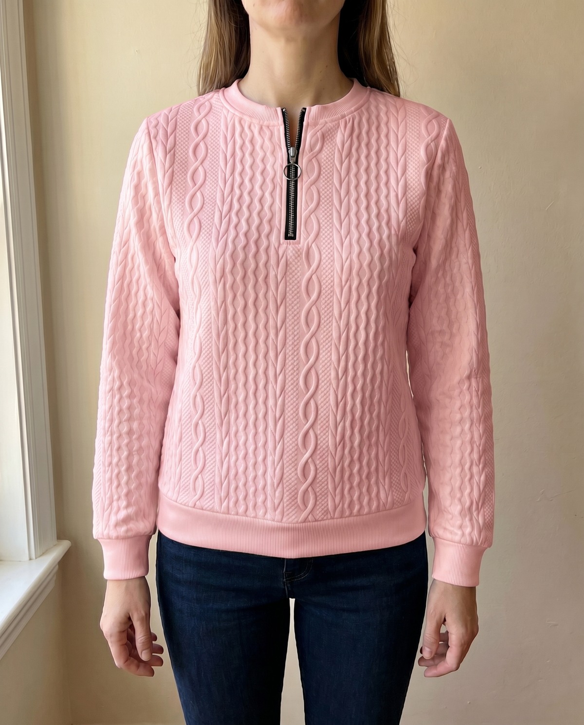 Women's Structured Zip Sweater