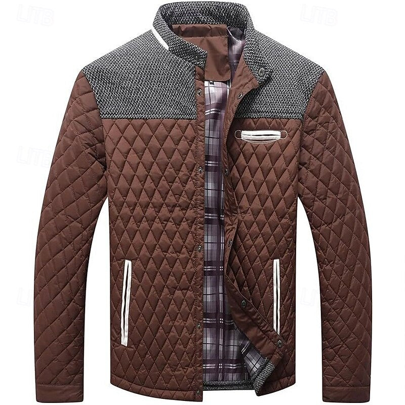 Maxwell | Quilted Stand-Up Collar Jacket