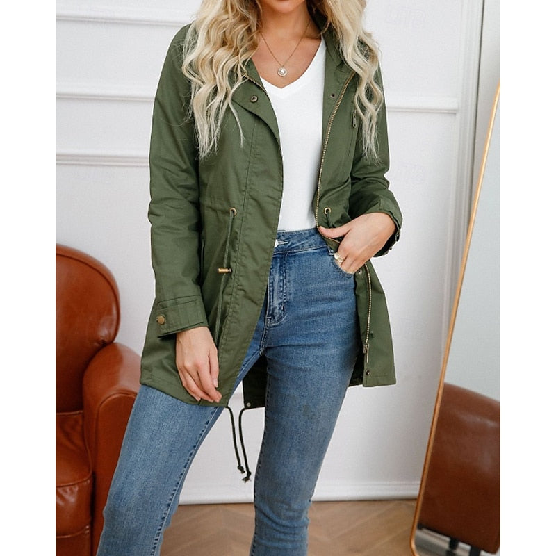 Matilda | Longline Utility Coat with Hood