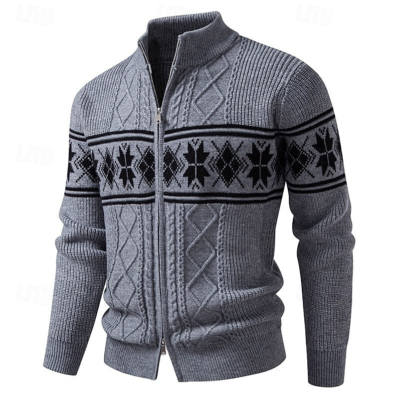 Marlon | Nordic-Inspired Zip-Up Knit Cardigan