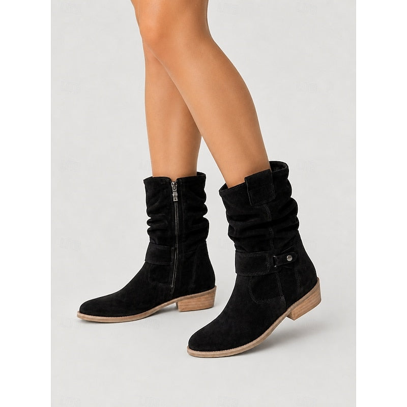 Josephine | Relaxed Block-Heel Ankle Boots