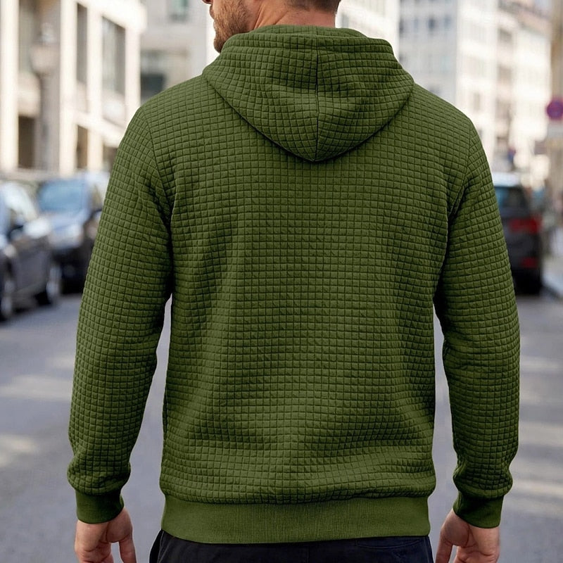 Merrick | Textured Hooded Sweatshirt