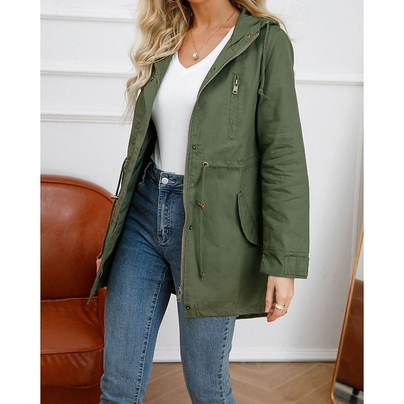 Matilda | Longline Utility Coat with Hood