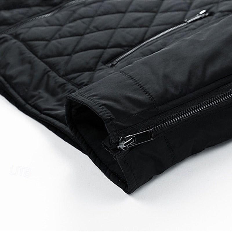Carter | Quilted Diamond Stand-Collar Jacket