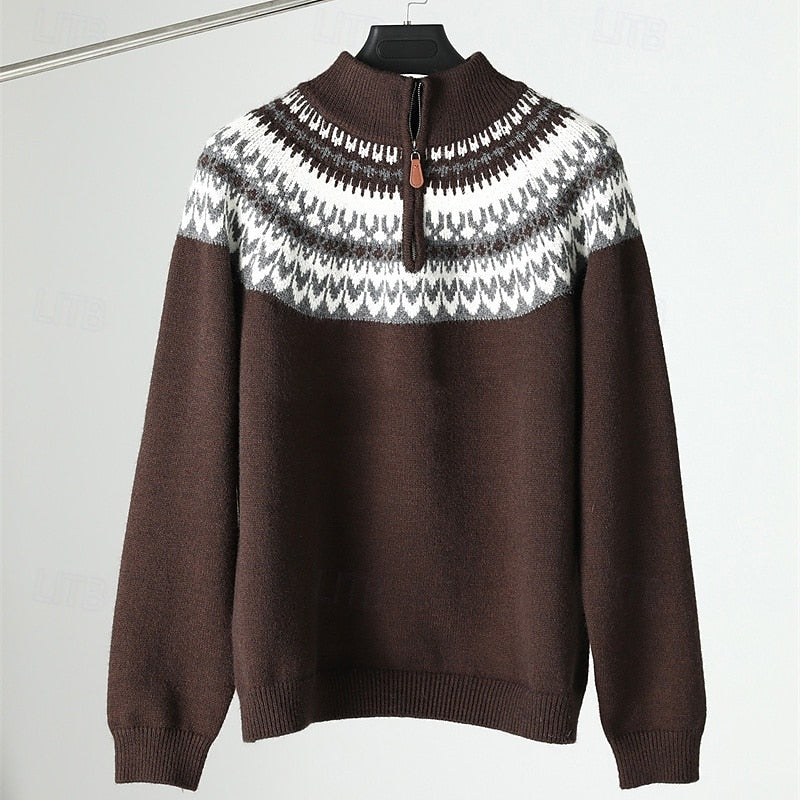 Xavier | Nordic Style Quarter-Zip Pullover